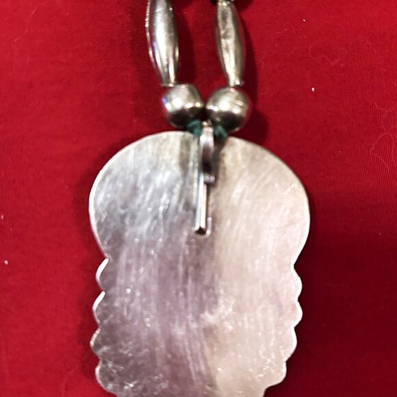 Vintage Turquoise and Silver Necklace - Picture 3 of 5